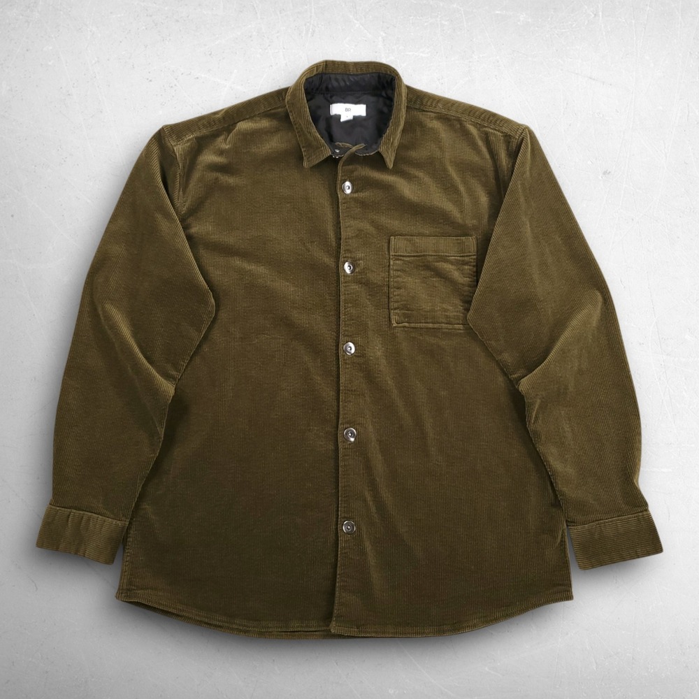 Nordstrom BP. Corduroy Shirt Jacket Men M Olive Drab Retro Streetwear SOLD OUT